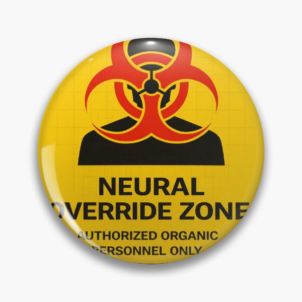Item preview, funny neural override zone organic only sticker designed and sold by octozap.