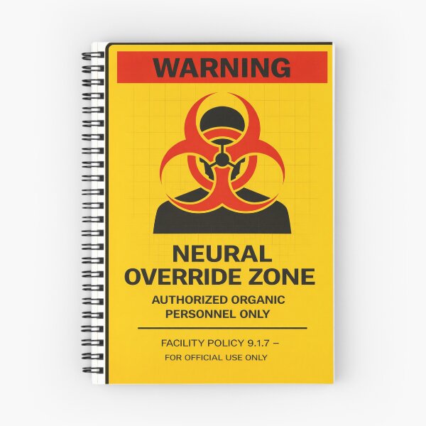 Item preview, funny neural override zone organic only sticker designed and sold by octozap.