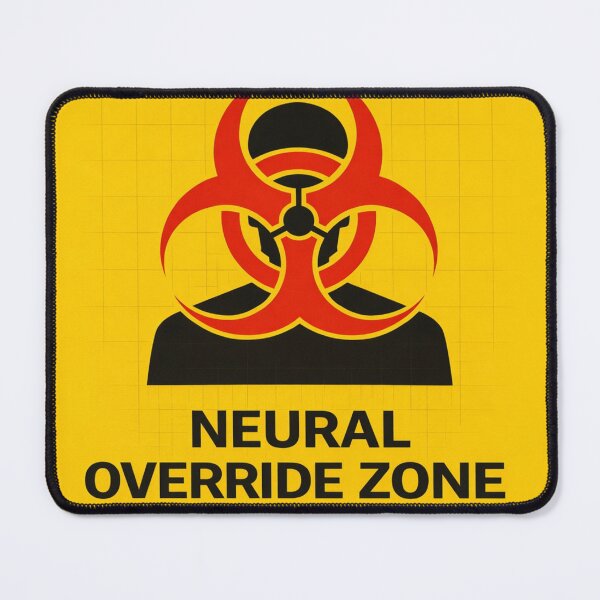 Item preview, funny neural override zone organic only sticker designed and sold by octozap.