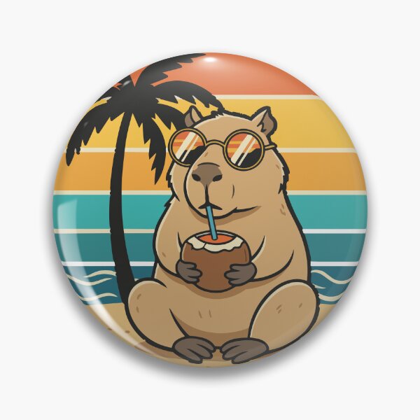 Item preview, Capybara Beach Bum Take It Easy designed and sold by PixelStudioBe.
