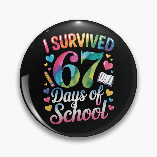 Item preview, Tie Dye I Survived 67 Days of School Six Seven 67 designed and sold by VENOM0RIOT.