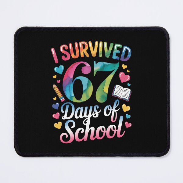 Item preview, Tie Dye I Survived 67 Days of School Six Seven 67 designed and sold by VENOM0RIOT.