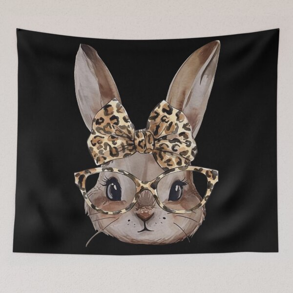 Item preview, Cute Bunny Leopard Glasses Funny Easter Animal Fashion Design designed and sold by HarinDonreka.