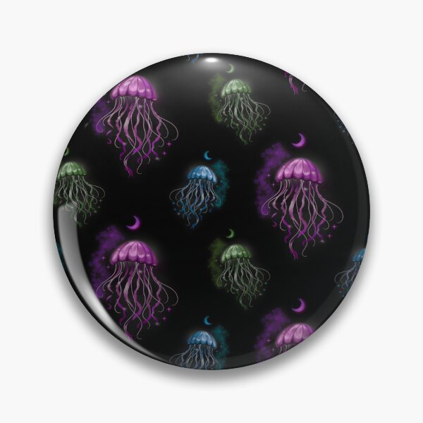 Item preview, Witchy Vibes Neon Jellyfish designed and sold by ellealsopaints.