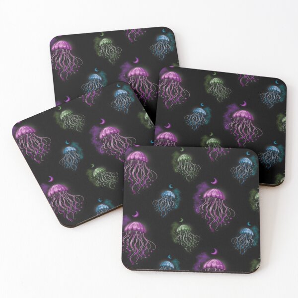 Item preview, Witchy Vibes Neon Jellyfish designed and sold by ellealsopaints.