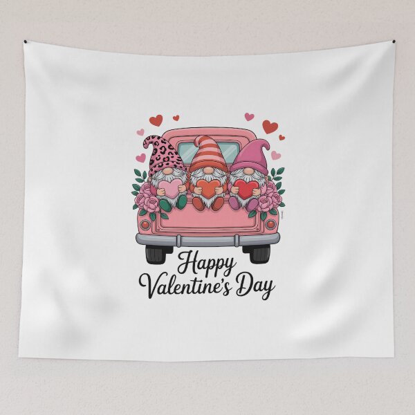 Item preview, Three Gnomes and Leopard Truck Happy Valentine's Day designed and sold by VENOM0RIOT.