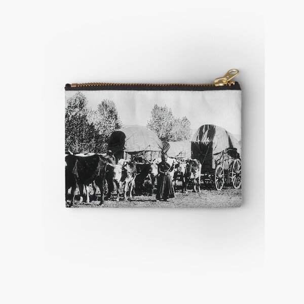 Item preview, Vintage Wagon Train Photograph Oxen Covered Wagons Frontier designed and sold by TheSoulOfArt.