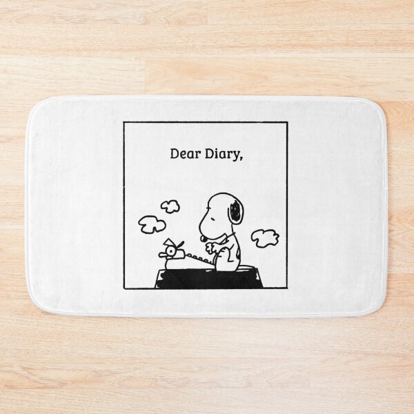 Item preview, snoopy writing dear diary designed and sold by liveawhimsylife.