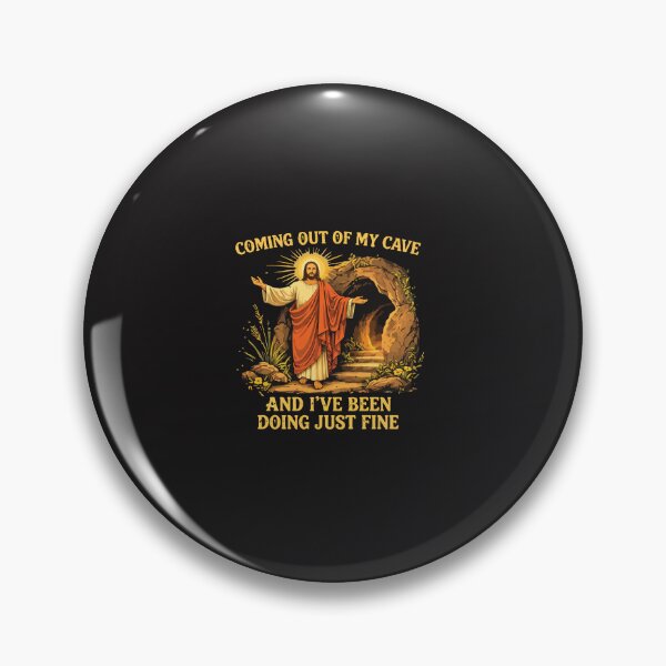 Item preview, Jesus Coming Out Of My Cave Funny Christian Meme Humor designed and sold by kiralynstration.
