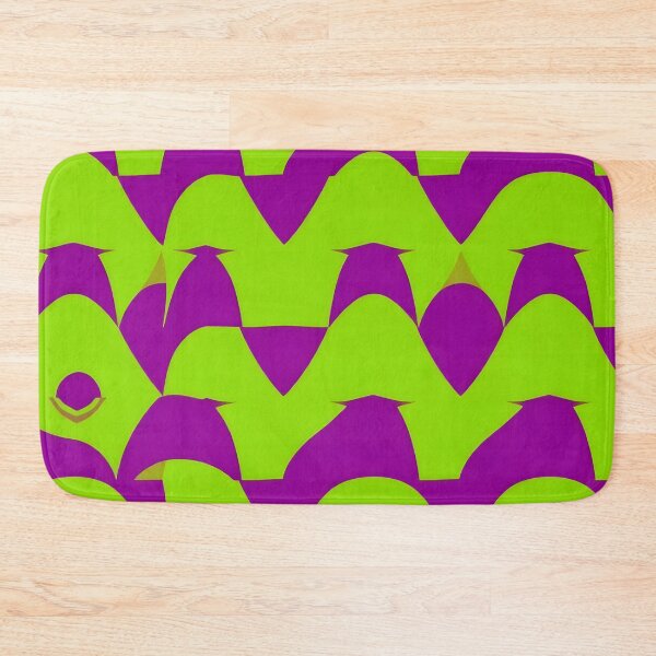 Item preview, Purple and Green Geometric Retro Pattern  designed and sold by GraphicsClub.