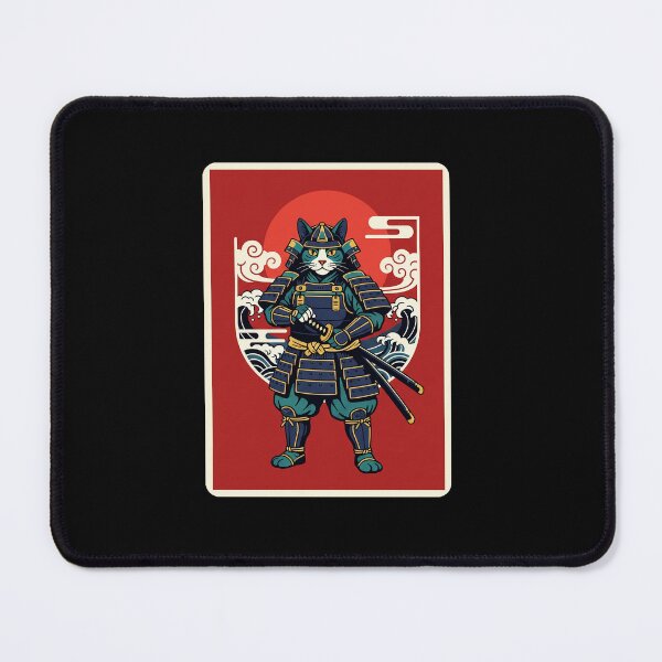Item preview, Samurai Cat Japanese Warrior Vintage Style designed and sold by JordynLadukeg65.