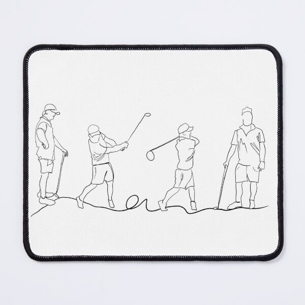 Item preview, Golf and family line drawing designed and sold by Gayle  Newcombe.
