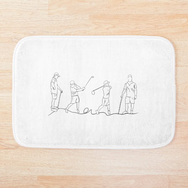 Item preview, Golf and family line drawing designed and sold by Gayle  Newcombe.