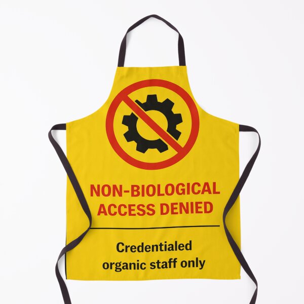 Item preview, funny non-biological access denied staff only sticker designed and sold by octozap.