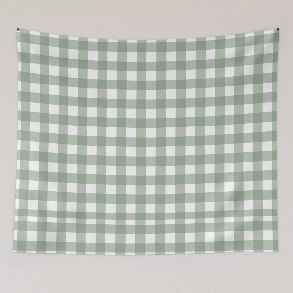 Item preview, Sage Green Gingham Pattern designed and sold by Zaya_art.