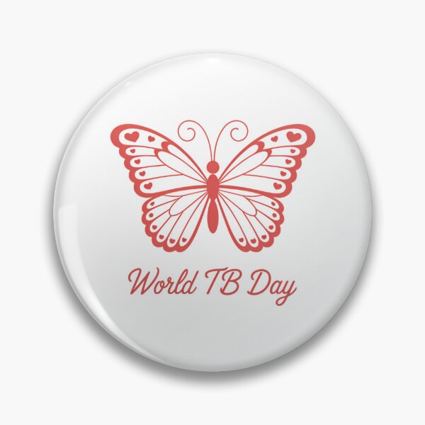 Item preview, Tuberculosis awareness red butterfly World Tuberculosis Day designed and sold by VENOM0RIOT.