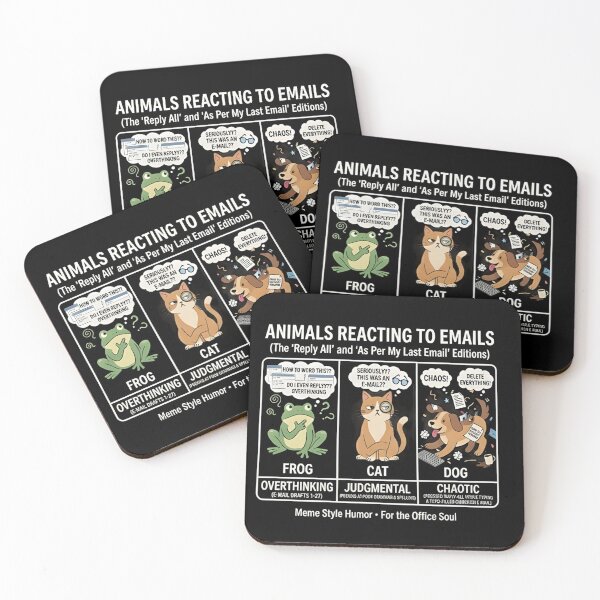 Item preview, Funny Animal Email Meme – Chaotic Office Trio Shirt designed and sold by ZyxDes.