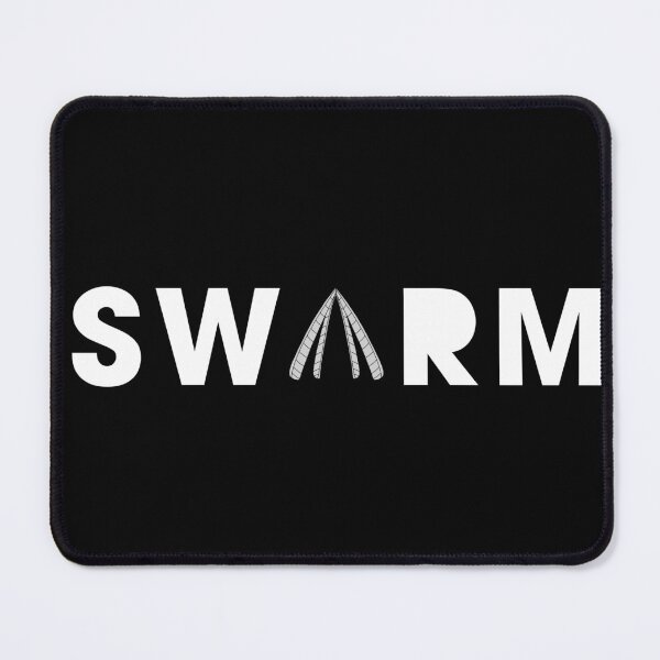 Item preview, White SWARM logo with Draekafly wings designed and sold by SWARM-mosquito.