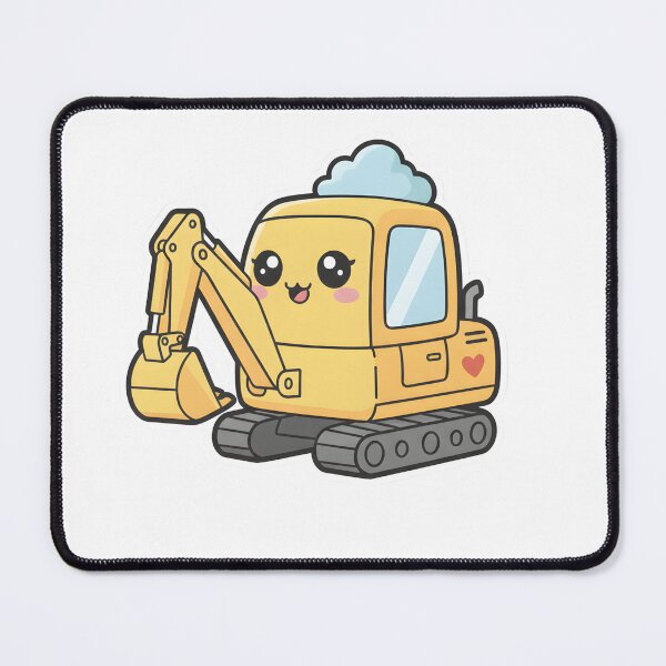 Item preview, Cute Baby Excavator Sticker designed and sold by 4AGift.