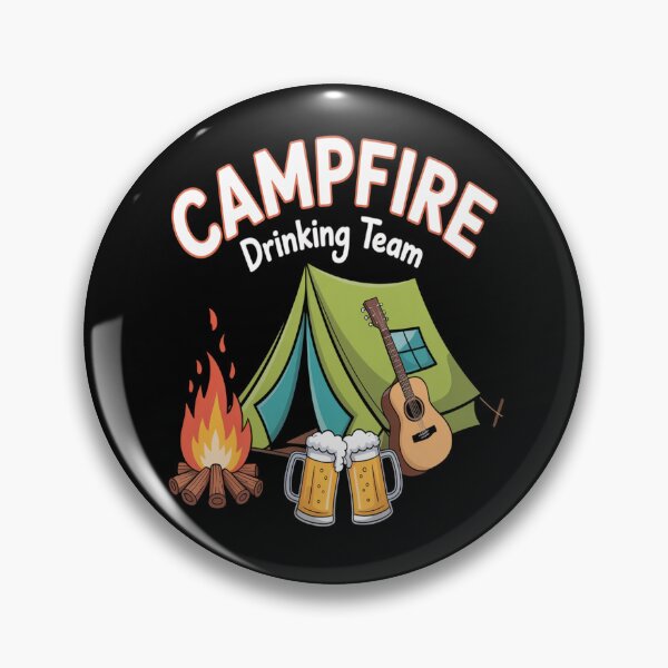Item preview, Campfire Drinking Team Camping Camper Drinker Beer Birthday  designed and sold by orlodrake.
