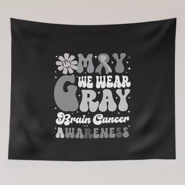 Item preview, In May We Wear Gray Brain Cancer Awareness Warrior Support designed and sold by kiralynstration.