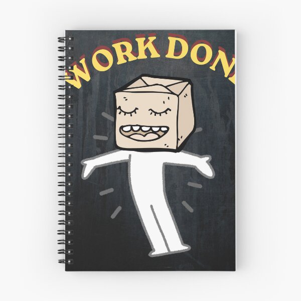 Item preview, Work Done: Happy Box Head Character Illustration designed and sold by Stoneclove.