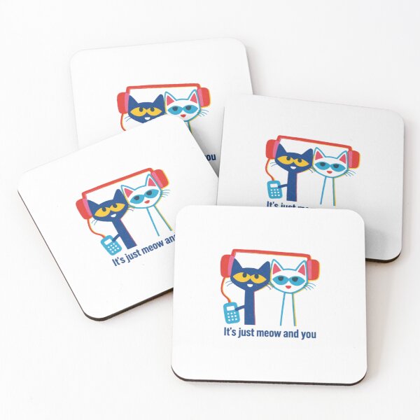 Item preview, It’s Just Meow and You — Cute Retro Cats Sharing Headphones Illustration designed and sold by Colorful-Garden.