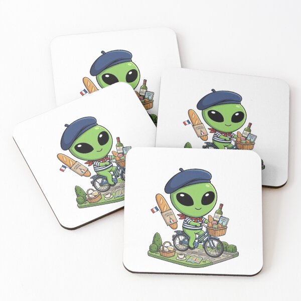 Item preview, Cute French Alien | Kawaii French Style designed and sold by fedetrev.