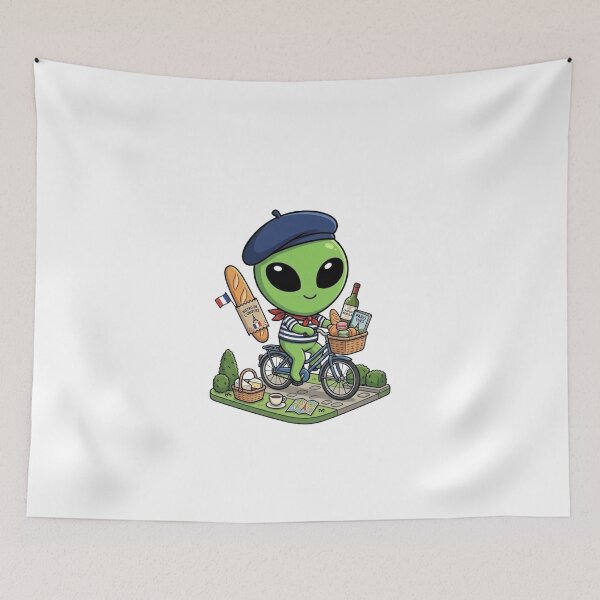 Item preview, Cute French Alien | Kawaii French Style designed and sold by fedetrev.