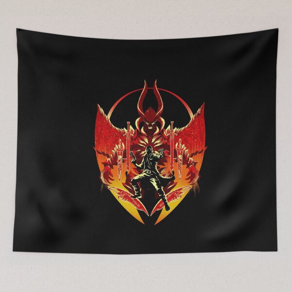 Item preview, Dante Awakened Power Dark Silhouette Aesthetic Design designed and sold by Hypertwenty Designs.