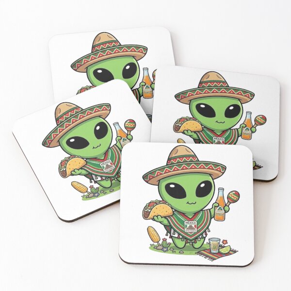 Item preview, Cute Mexican Alien | Kawaii Mexican Style designed and sold by fedetrev.
