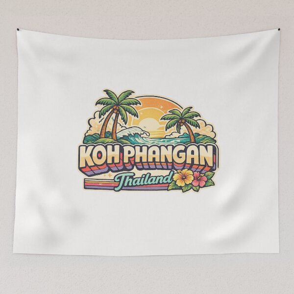 Item preview, Koh Phangan Surat Thani Thailand Gulf Coast Tropical Beach Sunrise Scene designed and sold by Places On Earth.