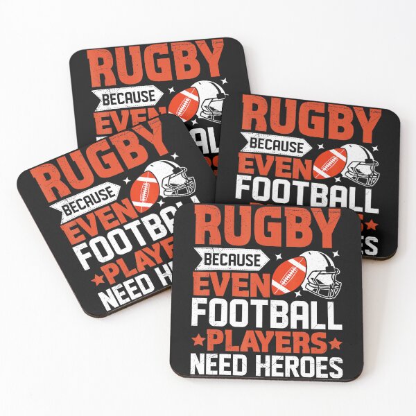 Item preview, Rugby Because Even Football Players Need Heroes Funny Sports  designed and sold by GabrieSketcham.