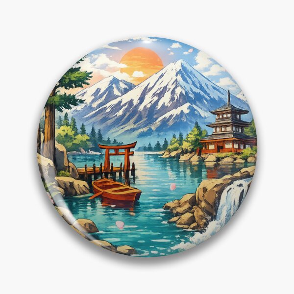 Item preview, Serene Sakura Sanctuary: Mount Fuji Vista designed and sold by HEMANTH4757.