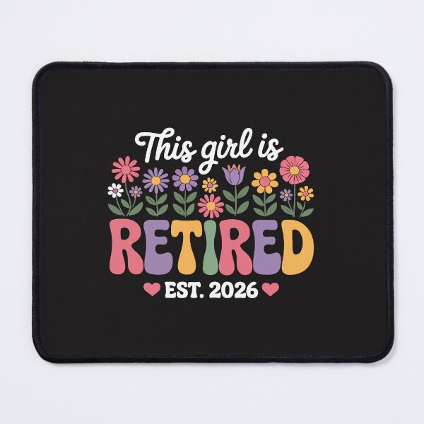 Item preview, This Girl Is Retired 2026 Floral Funny Retirement Gift Women designed and sold by kiralynstration.