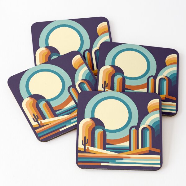 Item preview, Geometric Desert Arches at Moonrise designed and sold by InkSmithery.