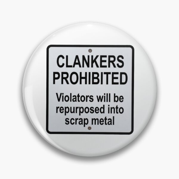 Item preview, funny white clankers prohibited sticker designed and sold by octozap.