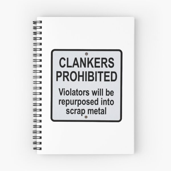 Item preview, funny white clankers prohibited sticker designed and sold by octozap.