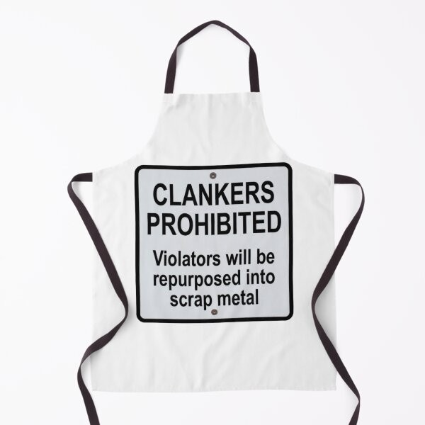 Item preview, funny white clankers prohibited sticker designed and sold by octozap.