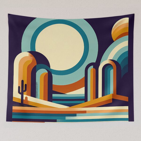 Item preview, Geometric Desert Arches at Moonrise designed and sold by InkSmithery.