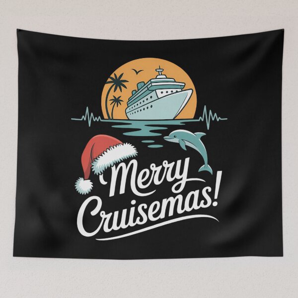 Item preview, Tropical Heartbeat Christmas Cruise Merry Cruisemas designed and sold by papertaless.
