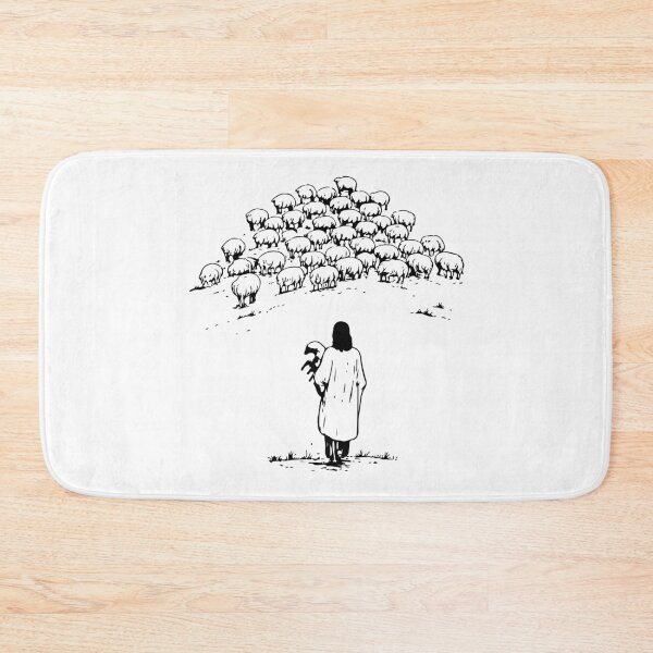 Item preview, Christian Shepherd Sheep Flock Minimal Faith Biblical Design designed and sold by kiralynstration.