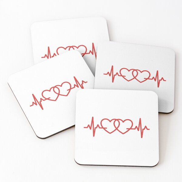 Item preview, Two Hearts, Pulse, Heartbeat, I Love You, Valentine's Day designed and sold by papertaless.