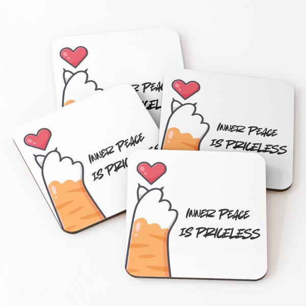 Item preview, Inner Peace Is Priceless – Minimalist Mindfulness Quote designed and sold by HELLONAAH.