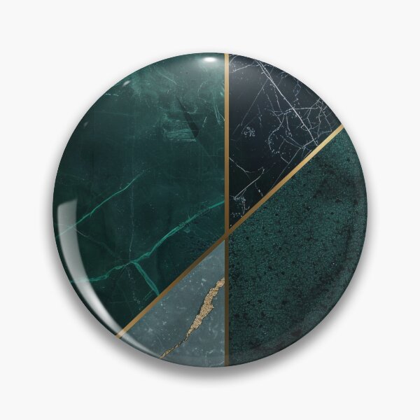 Item preview, Emerald Marble Wall Art – Abstract Green Gold Texture for Modern Living Room designed and sold by CosmicGlyph.