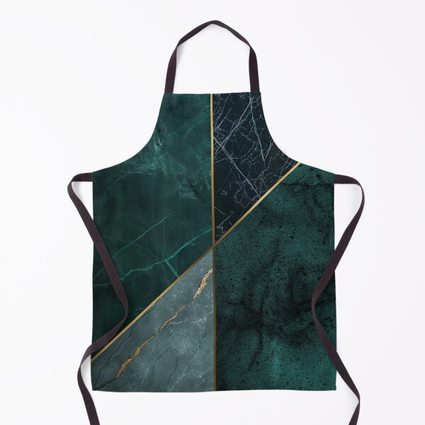 Item preview, Emerald Marble Wall Art – Abstract Green Gold Texture for Modern Living Room designed and sold by CosmicGlyph.