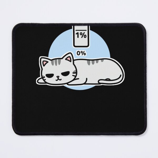 Item preview, “Low Social Battery Cat – Introvert Mood Cute Lazy Kitty” designed and sold by Migiteart.
