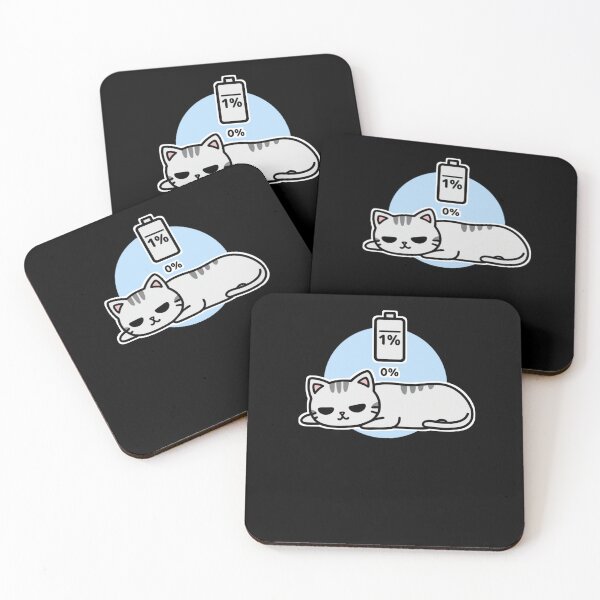 Item preview, “Low Social Battery Cat – Introvert Mood Cute Lazy Kitty” designed and sold by Migiteart.