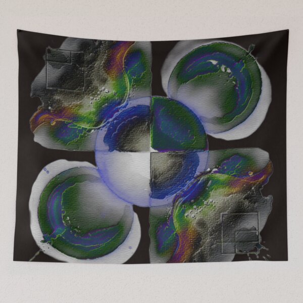 Item preview, emotional drips dark electrize 2 colorful geometric abstract design br designed and sold by SmashingDeals.