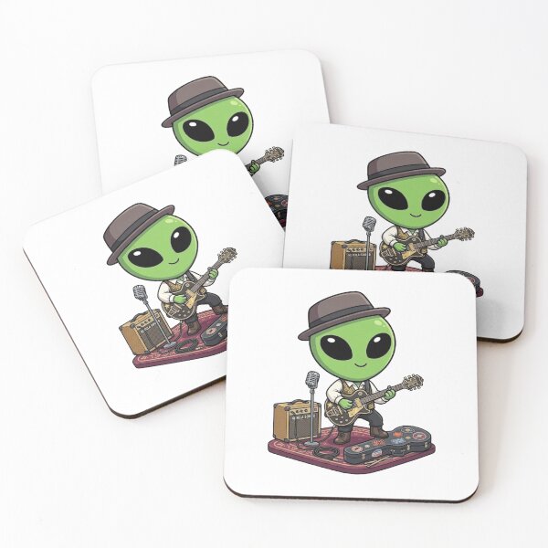 Item preview, Cute Musician Alien | Kawaii Musician Style designed and sold by fedetrev.